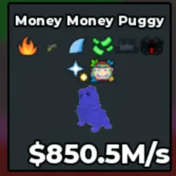 #AB Rainbow Money Money Puggy 850M s Has Any Trait (Секретн… — Roblox, лот №218685