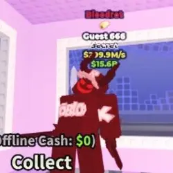 #CZ Crazy Rare Bloodrot Guest666 299.9M Only 41 in the Worl… — Roblox, лот №218706