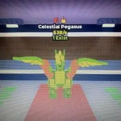 #CZ Crazy Rare Radioactive Celestial Pegasus 3B 1 of 1 Exis… — Roblox, лот №218707