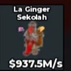 #CZ LA GINGER SEKOLAH 937,5M (Секретный персонаж) — Roblox, лот №218730
