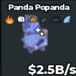 #XR Crystal Panda Popanda 2.5B s (Секретный персонаж) — Roblox, лот №218852