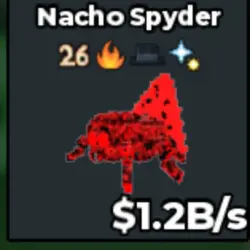 #Y Cursed Nacho Spyder 1.2B s With 26 Rare Trait (Секретный… — Roblox, лот №218746