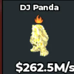 #Y Divine Dj Panda With Fire Trait (Секретный персонаж) — Roblox, лот №218754