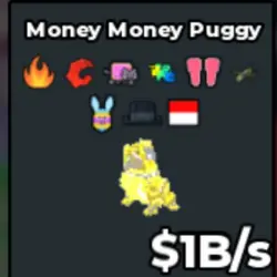 #Y Divine Money Money Puggy Has Bunny And Egg Trait 1B s (С… — Roblox, лот №218759