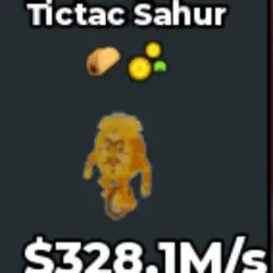 #Y Gold TicTac Sahur With Lucky Trait (Секретный персонаж) — Roblox, лот №218791