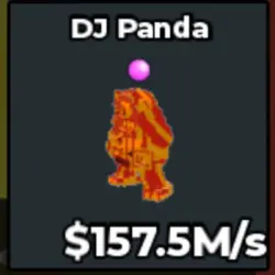 #Y Lava Dj Panda With Bubble Trait (Секретный персонаж) — Roblox, лот №218793