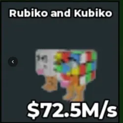 #ZN Rubiko and Kubiko 72.5M s (Секретный персонаж) — Roblox, лот №218832