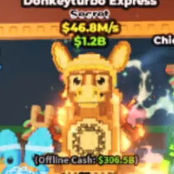 $46.8 M s Donkeyturbo Express Gold Mutation With 1 Trait (С… — Roblox, лот №218868