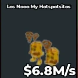 $6,8 M s Los Nooo My Hotspotsitos Gold (Секретный персонаж) — Roblox, лот №218723