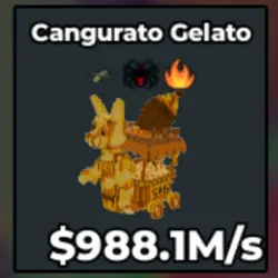 ( Gold ) Cangurato Gelato I 988.1M (Секретный персонаж) — Roblox, лот №218877