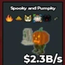 (Trait Meowl) Spooky And Pumpky 2.3B s (Секретный персонаж) — Roblox, лот №218884