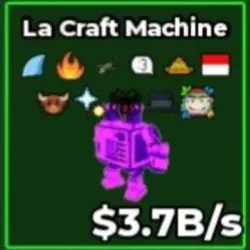 1 of 1 Insane 3.7B LA Craft Machine Very Rare Bull Trait (С… — Roblox, лот №218892