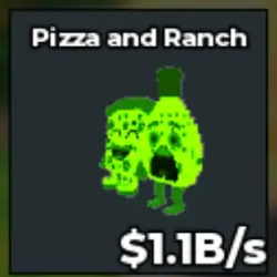 1.1B s Radioactive Pizza And Ranch xln (Секретный персонаж) — Roblox, лот №218908