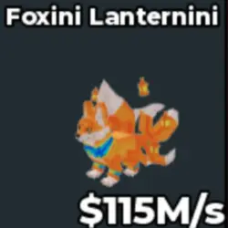 115M s Foxini Lanternini Crazy (Секретный персонаж) — Roblox, лот №218984
