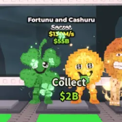 130M s - Fortunu and Cashuru (Секретный персонаж) — Roblox, лот №219013