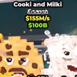 155M s , Cooki and Milki (Секретный персонаж) — Roblox, лот №219035