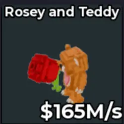 165M s Rosey and Teddy Crazy (Секретный персонаж) — Roblox, лот №219052