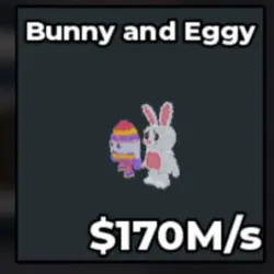 170m s Bunny And Eggy (Секретный персонаж) — Roblox, лот №219057