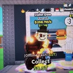 1of2 John Doe 9traits 258.7m s (Секретный персонаж) — Roblox, лот №218986