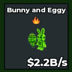 2.2b s radioactive bunny and eggy (Секретный персонаж) — Roblox, лот №219129