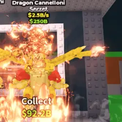 2.5b s Gold Dragon Cannelloni (Секретный персонаж) — Roblox, лот №219159