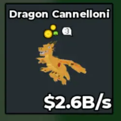 2.6b s Dragon Cannelloni Rare Lucky Trait clean (Секретный … — Roblox, лот №219176