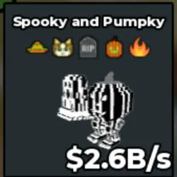 2.6B Yin Yang Meowl Spooky And Pumpky (Секретный персонаж) — Roblox, лот №219181