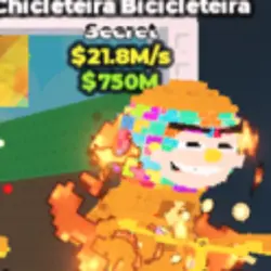 21.8M s Gold CHICLETEIRA BICICLETEIRA (Секретный персонаж) — Roblox, лот №219216