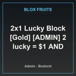 2x1 Lucky Block [Gold] [ADMIN] 2 lucky = $1 (Admin персонаж) — Roblox, лот №219245