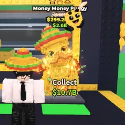 3 mutation Gold Money Money Puggy! with Bee event mutation … — Roblox, лот №219255
