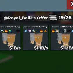 3.3B s Bundles 3x Garama and Madundung (Секретный персонаж) — Roblox, лот №219134