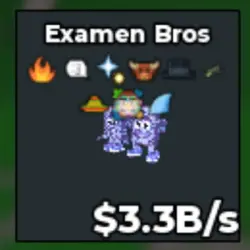3.3B s Crystal Examen Bros xln (Секретный персонаж) — Roblox, лот №219137