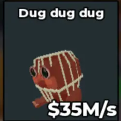 35M s Dug dug dug Crazy Brianrot (Секретный персонаж) — Roblox, лот №219262