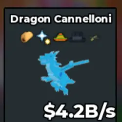 4.2b s Diamond Dragon Cannelloni (Секретный персонаж) — Roblox, лот №219291