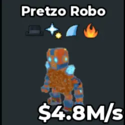 4.8M s Pretzo Robo Crazy Brianrot (Brainrot God персонаж) — Roblox, лот №219303