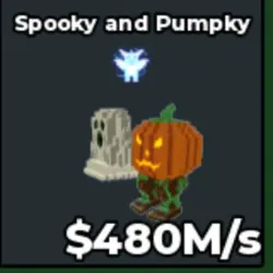 480m s Spooky and Pumpky Rare Dragon Trait (Секретный персо… — Roblox, лот №219326