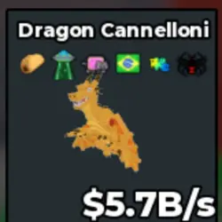 5.7b s Dragon Cannelloni (Секретный персонаж) — Roblox, лот №219355