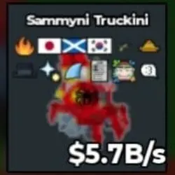 5.7B Sammyni Truckini 3 Flag Trait 12 Trait Kori (Секретный… — Roblox, лот №219356