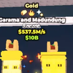 537M gold garama and madundung (Секретный персонаж) — Roblox, лот №219393