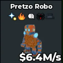 6.4M s Pretzo Robo Crazy Brianrot (Brainrot God персонаж) — Roblox, лот №219375