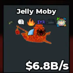 6.8b s lava jelly moby rarest (Секретный персонаж) — Roblox, лот №219377