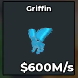 600M s Diamond Griffin Rare (Секретный персонаж) — Roblox, лот №219382