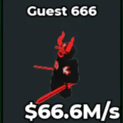66.6M s Guest 666 Crazy Brianrot (Секретный персонаж) — Roblox, лот №219394