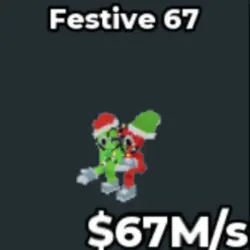 67M s Festive 67 Crazy Brianrot (Секретный персонаж) — Roblox, лот №219420