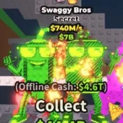 740 M S Radioactive Swaggy Bros (Clean Traits) (Секретный п… — Roblox, лот №219455