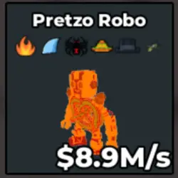 8.9M s Pretzo Robo Lava 1 8 Exist Traits (Brainrot God перс… — Roblox, лот №219472