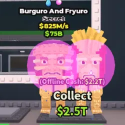 825M s , Burguro and Fryuro (Секретный персонаж) — Roblox, лот №219477