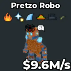 9.6M s Pretzo Robo Crazy Brianrot (Brainrot God персонаж) — Roblox, лот №219492