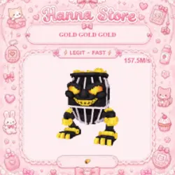 [ 157.5M s ] Gold Gold Gold (Секретный персонаж) — Roblox, лот №219530