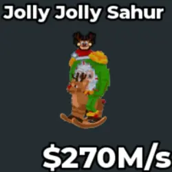 [ 170M s ] Jolly Jolly Sahur (Секретный персонаж) — Roblox, лот №219533